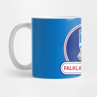 Falkland Islands Country Badge - Falkland Islands Flag Mug